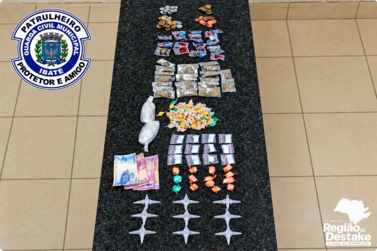 GCM apreende drogas durante patrulhamento em São Carlos