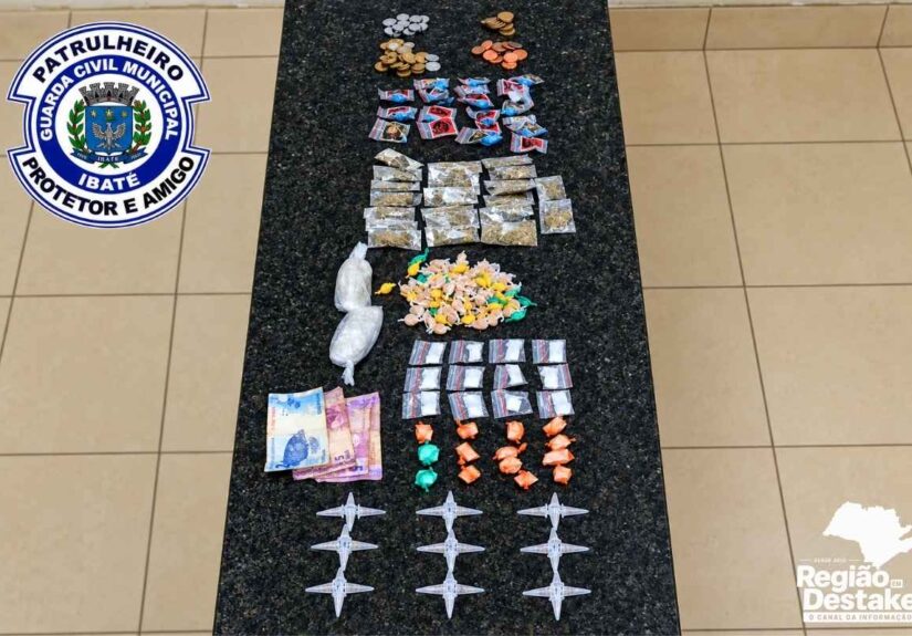 GCM apreende drogas durante patrulhamento em São Carlos