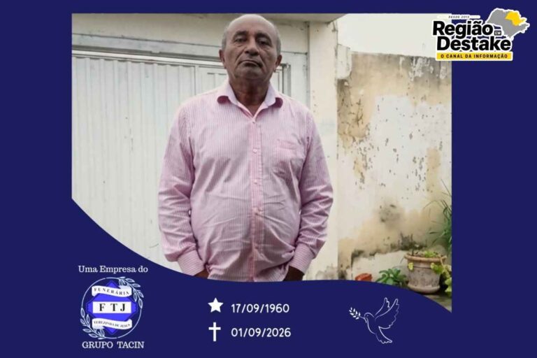 Nota de falecimento de Francisco de Assis dos Santos, de Ibaté
