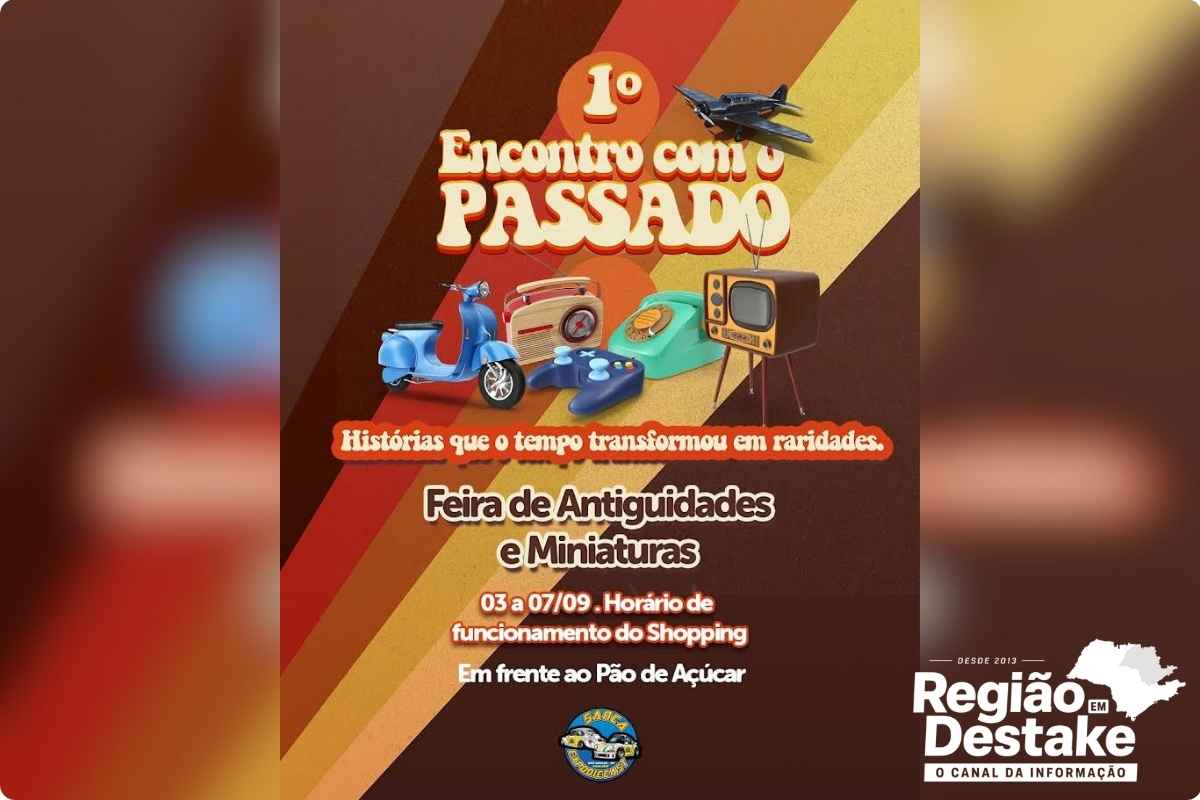 Feira de antiguidades em São Carlos reúne coleções e miniaturas no Shopping São Carlos