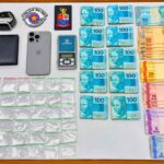 O suspeito foi encaminhado à Polícia Civil e permaneceu à disposição da Justiça.