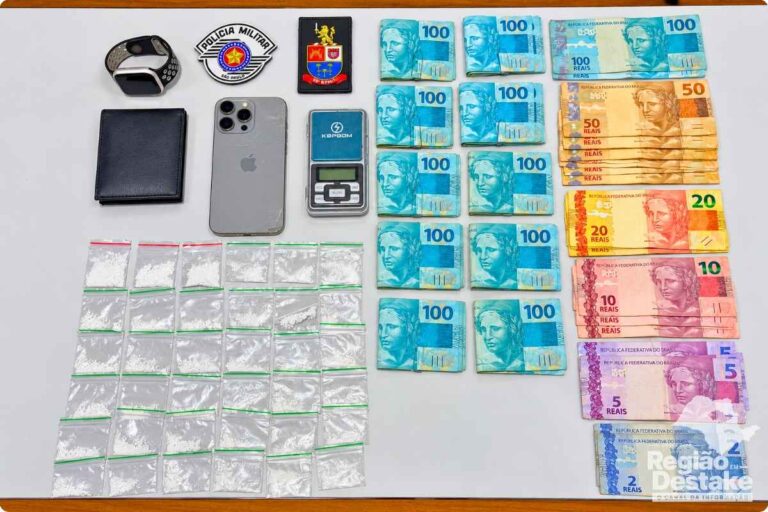 O suspeito foi encaminhado à Polícia Civil e permaneceu à disposição da Justiça.