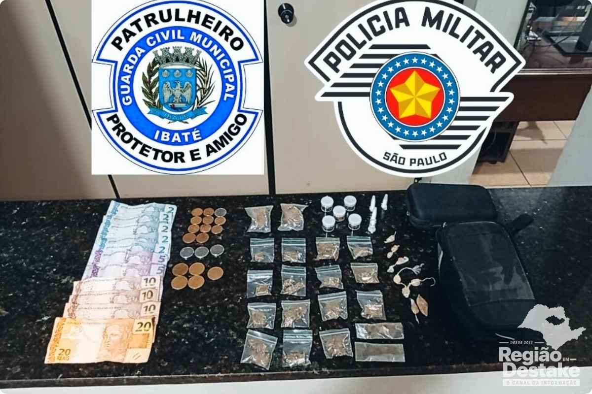 Operação Feriado intensificou o patrulhamento em Ibaté, com 14 abordagens, apreensão de drogas, recolhimento de motocicleta e prisão por suspeita de tráfico.