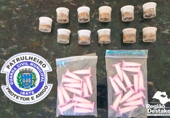 Guarda apreende drogas em terreno no Jardim Icaraí, em Ibaté