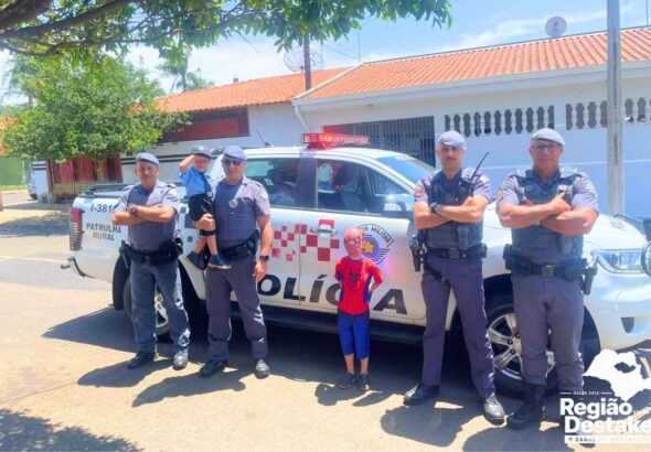Polícia Militar realiza sonho de menino em Ibaté