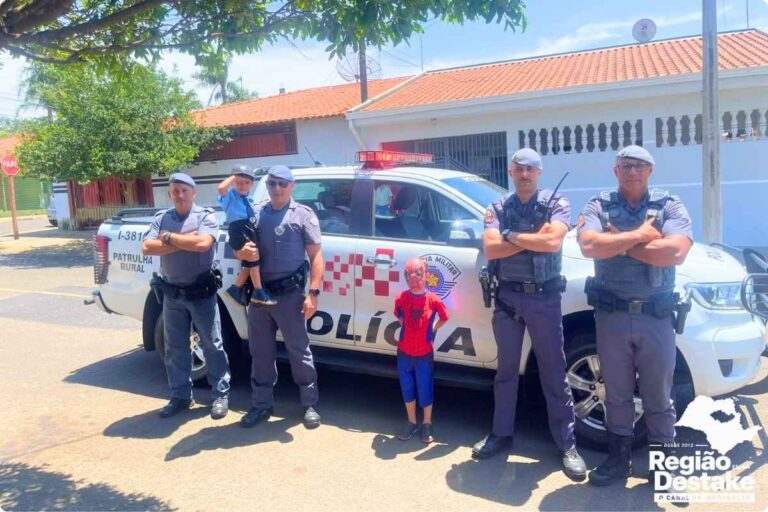Polícia Militar realiza sonho de menino em Ibaté