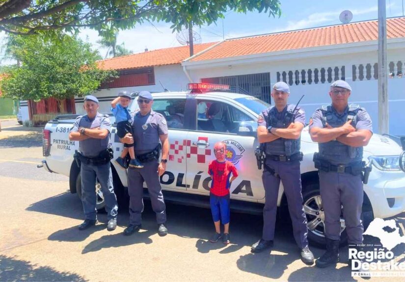 Polícia Militar realiza sonho de menino em Ibaté